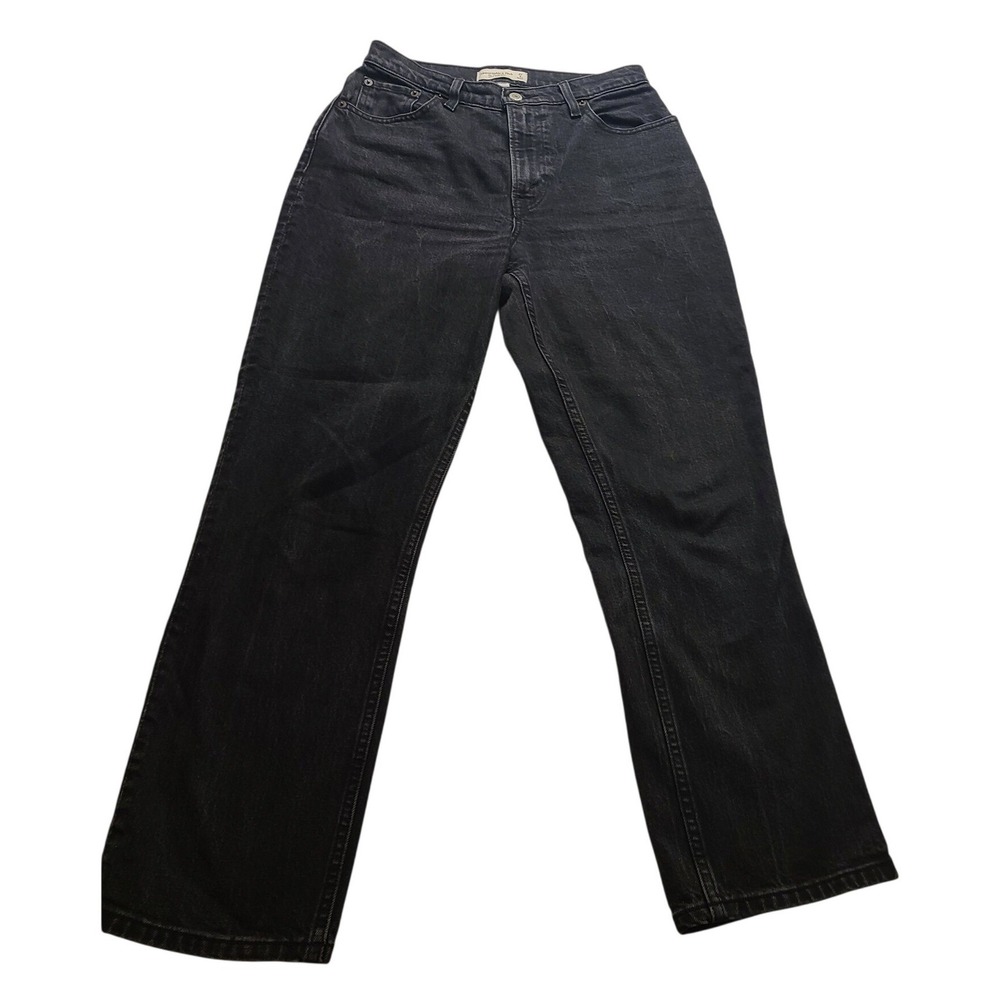Abercrombie &‎ Fitch Curve Love 90s Straight Ultra High Rise Jeans Black 27 4s